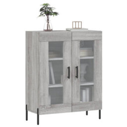 Berkfield Sideboard Grey Sonoma 69.5X34X90 Cm Engineered Wood - thumbnail 3