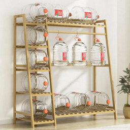 Wooden Clothes Rail Rack Garment Hanging Stand Open Wardrobe Shelf W/ Shoe Rack - thumbnail 6