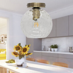 First Choice Lighting Cynthia - Antique Brass Ceiling Flush Mount Ceiling Light For Shades - thumbnail 4