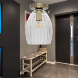 First Choice Lighting Cynthia - Antique Brass Ceiling Flush Mount Ceiling Light For Shades - thumbnail 3