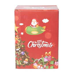 Shatchi Musical Christmas Snowglobe Large Water Ball Features Christmas Santa Snowman Scene Knitted Resin Base- 10X15Cm - thumbnail 7