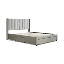 Elegance Champagne Upholstered - Double Drawer Bed Frame Only - thumbnail 7