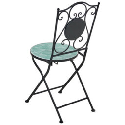 Beliani Set Of 2 Garden Chairs Anapo Folding Metal Black - thumbnail 8