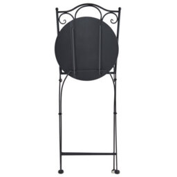 Beliani Set Of 2 Garden Chairs Anapo Folding Metal Black - thumbnail 9