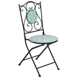 Beliani Set Of 2 Garden Chairs Anapo Folding Metal Black - thumbnail 5