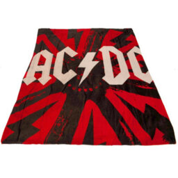 Ac/dc Premium Coral Fleece Blanket Red/black/white (One Size)