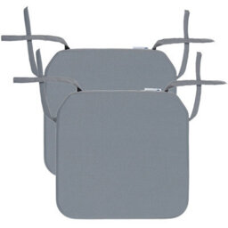 ProHeeder Outdoor Indoor Seat Cushion Pads Water Resistant - 40X40X5Cm - Grey 2 Pack - thumbnail 1