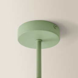 Valuelights Marlow Sage Green 3 Way Ceiling Light With White Frosted Glass Globe Lampshades - Led Bulbs Included - thumbnail 6