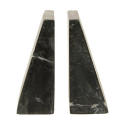 Premier Housewares Maison By Premier Marris Set Of Two Black Marble Bookends - thumbnail 2