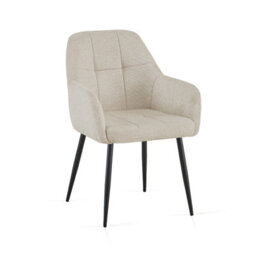 Sonara Ergonomic Dining Chairs Set Of 4 With Plush Chenille Upholstery And Metal Legs - thumbnail 9
