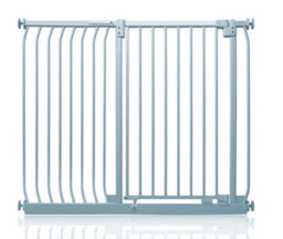 Safetots Extra Tall Elite Safety Gate, 125Cm - 134Cm, Matt Grey, Extra Tall 96.8Cm In Height, Pressure Fit Stair Gate - thumbnail 1