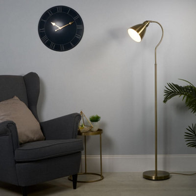 Pagazzi Lighting Pagazzi Fairfax Antique Brass Task Floor Lamp - image 1