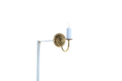 Luminosa Lighting Luminosa Solar 1 Light Polished Brass Candle Wall Lamp