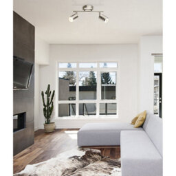 Luminosa Lighting Luminosa Comore Twin Ceiling Spotlight Nickel Matt 2X Led 3000K - thumbnail 3