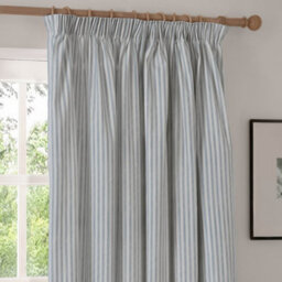 Yard Hebden Striped Cotton Pencil Pleat Curtains, Mineral Blue, (W) 168 X (D) 183Cm - thumbnail 4