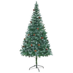 Vidaxl Artificial Christmas Tree With Stand Green 210 Cm Pvc And Steel - thumbnail 5