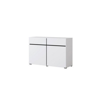 Arte Kross 45 Sideboard Cabinet In White - W1190mm H780mm D400mm, Modern Minimalist - image 1