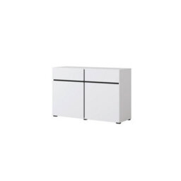 Arte Kross 45 Sideboard Cabinet In White - W1190mm H780mm D400mm, Modern Minimalist - thumbnail 1