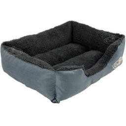 Actiaspet Dog Bed Cat Beds Washable Soft Faux Fur Fleece Cushion Pet Puppy Basket Grey Small - thumbnail 9
