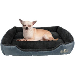 Actiaspet Dog Bed Cat Beds Washable Soft Faux Fur Fleece Cushion Pet Puppy Basket Grey Small - thumbnail 2