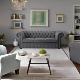 Chesterfield 3 Seater Shelly Burnt Oak Leather Sofa Bespoke In Classic Style - thumbnail 2