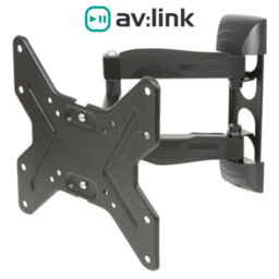 "AV:Link Tv Wall Mount Bracket Full Motion Double Arm Monitor For 26-45"" Screens"