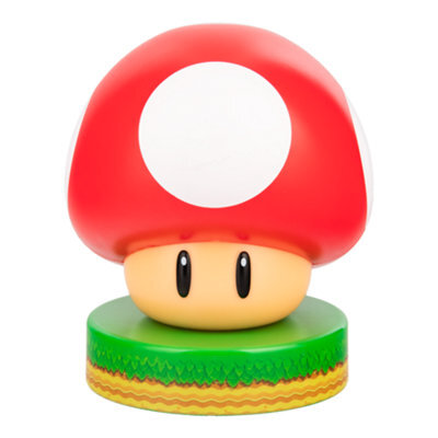 Super Mushroom Icon Light, Nintendo Led Night Light, Battery Powered Gamer Gift For Bedroom Decor, Paladone - image 1