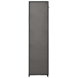Walplus Wardrobe With Compartments And Rods Grey 150X45X176 Cm Fabric - thumbnail 6