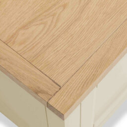 Farro Cream Large Sideboard Fully Assembled - Painted With Oak Top By Roseland Furniture - thumbnail 9