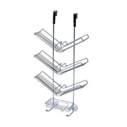 Showerdrape Atrium 3 Tier Hanging Chrome Shower Caddy - thumbnail 4
