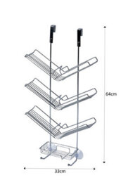 Showerdrape Atrium 3 Tier Hanging Chrome Shower Caddy - thumbnail 6