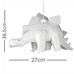 White Ceiling Light Shade Children's Dinosaur 3D Lampshade Nursery Bedroom - thumbnail 2