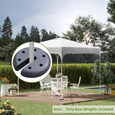 Outsunny Tent Weight Base 4Pcs Gazebo Foot Leg Pole Anchor Weights Marquee - image 1