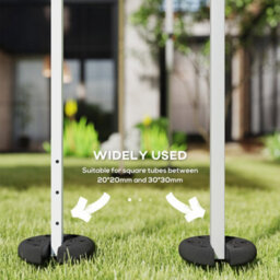 Outsunny Tent Weight Base 4Pcs Gazebo Foot Leg Pole Anchor Weights Marquee - thumbnail 6