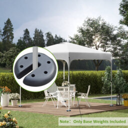 Outsunny Tent Weight Base 4Pcs Gazebo Foot Leg Pole Anchor Weights Marquee - thumbnail 1