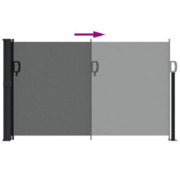 Walplus Retractable Side Awning Garden Sun Shade Canopy Gazebo For Back Door, Porch, Patio Anthracite 120X500 Cm - thumbnail 5