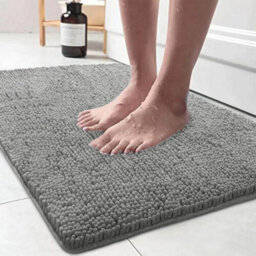 (50Cm X 80Cm, Grey) Anti Slip Soft Bath Mats For Bathroom Shower Rug - thumbnail 1