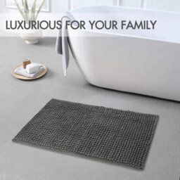 (50Cm X 80Cm, Grey) Anti Slip Soft Bath Mats For Bathroom Shower Rug - thumbnail 3