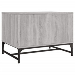 Berkfield Coffee Table With Glass Doors Grey Sonoma 68.5X50X50 Cm - thumbnail 7
