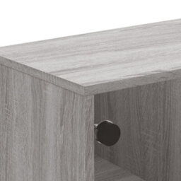 Berkfield Coffee Table With Glass Doors Grey Sonoma 68.5X50X50 Cm - thumbnail 8