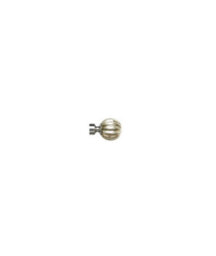 Unknown 28mm Fixed Length Metal Eyelet Curtain Pole Set In Satin Silver - Dynasty Finial, 290Cm - thumbnail 2