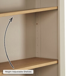 The Furniture Market Cheshire Dove Grey Painted Large Tall Bookcase - thumbnail 5