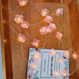 3M 30 Led Cherry Blossom Fairy Lights, Pink Battery Powered String Lights For Outdoor Decoration - thumbnail 3