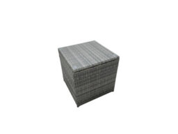 Fimous Outdoor Dining Table Sofa Set With Side Table Big Footstool Garden Furniture Set Dark Grey Mixed - thumbnail 6