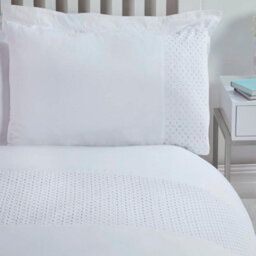 Smart Living Luxury Super Soft Stylish Lace Panel Duvet Cover With Pillowcases - thumbnail 2
