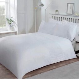 Smart Living Luxury Super Soft Stylish Lace Panel Duvet Cover With Pillowcases - thumbnail 1