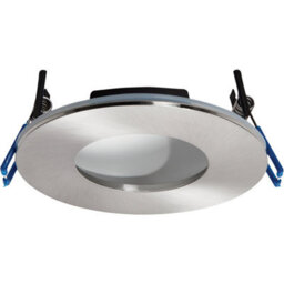 Satin Nickel Recessed Bathroom Downlight - 9W Cool White Led Slim Ceiling Light - thumbnail 3