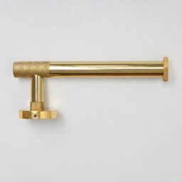 Brass bee Brass Finish Knurled Bathroom Accessory Range Toilet Roll Holder - thumbnail 3