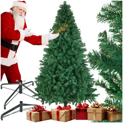 Tectake Christmas Tree Dasher - Artificial Christmas Tree In Green With Lifelike Look - 210 Cm - Green - image 1