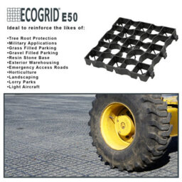 Ecogrid E50 Gravel/grass Paving Grids- Ground Stabilisation Driveway Pathway Tiles (10 Square Metres) - thumbnail 2